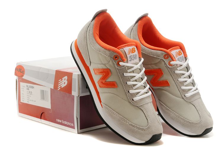 new balance grise et orange femme